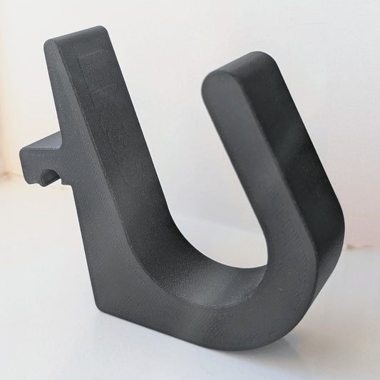 Indkøbskrog i sort, mat glasfiber-ABS, 3D-printet i Danmark – passer til BMW iX3, iX, iX1 og iX2